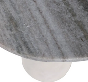Digora Cream Hide Accent Table