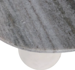 Digora Cream Hide Accent Table