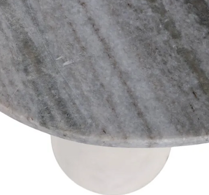 Digora Cream Hide Accent Table