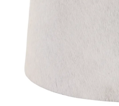 Digora Cream Hide Accent Table