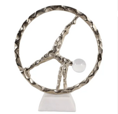Soltsy Acrobat Man With Base 14"