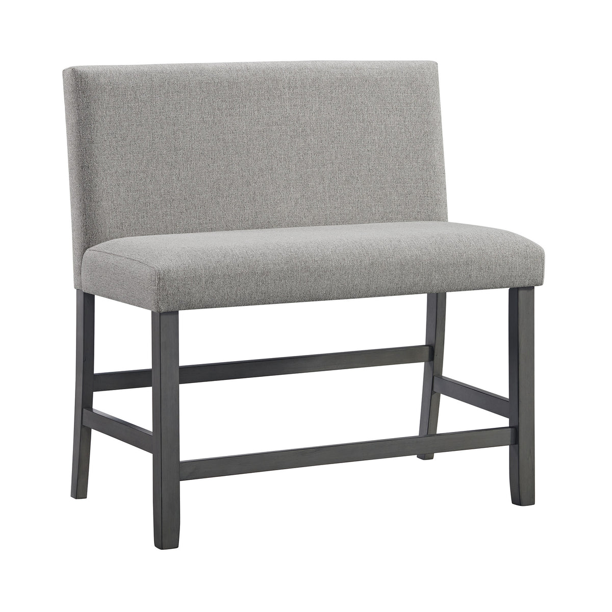 Seneca 8PC Counter Height Dining Set in Grey-Table, Four Chairs and Complete Bench