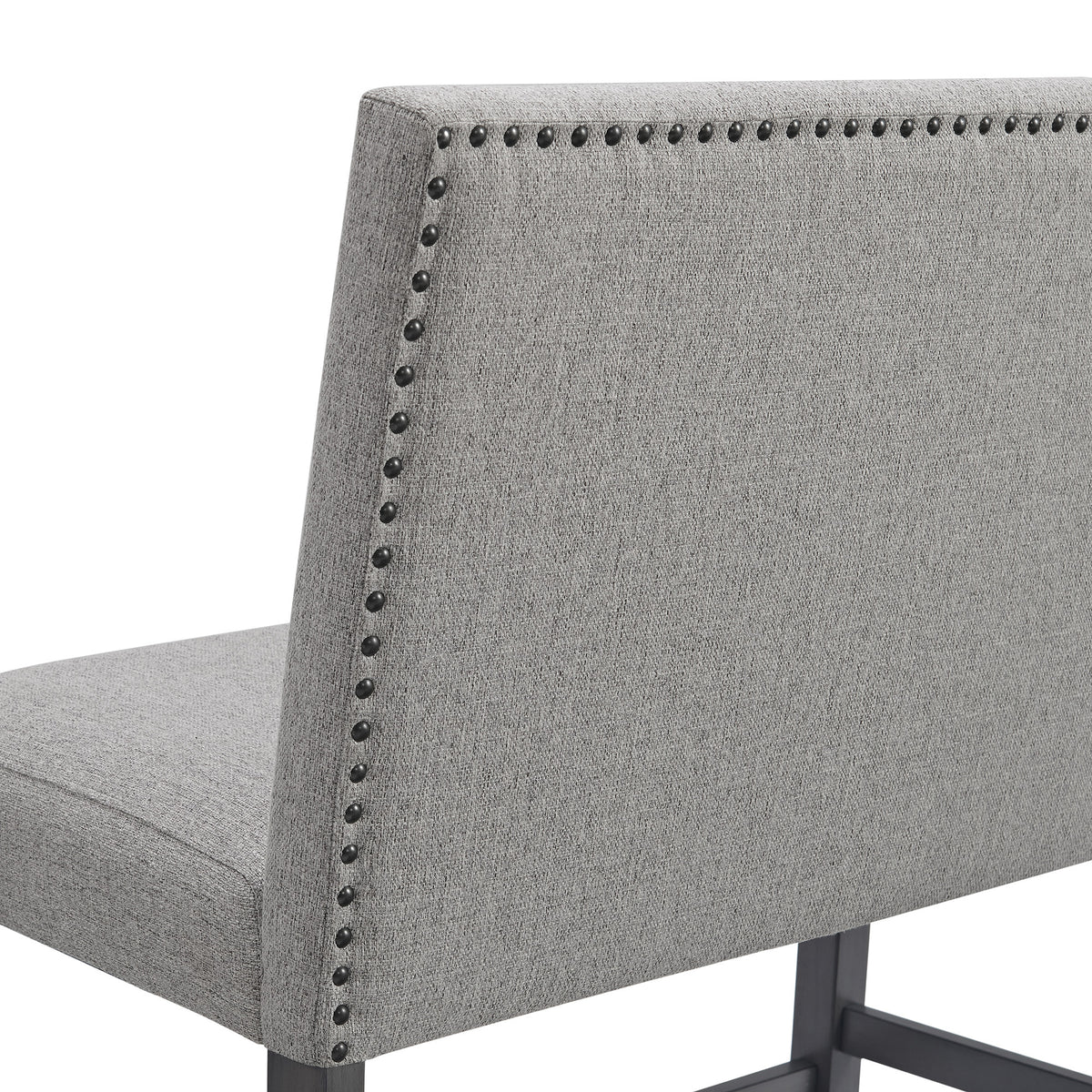 Seneca 8PC Counter Height Dining Set in Grey-Table, Four Chairs and Complete Bench