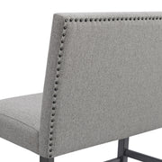 Seneca 8PC Counter Height Dining Set in Grey-Table, Four Chairs and Complete Bench
