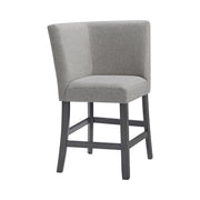 Seneca 8PC Counter Height Dining Set in Grey-Table, Four Chairs and Complete Bench