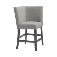 Seneca 8PC Counter Height Dining Set in Grey-Table, Four Chairs and Complete Bench