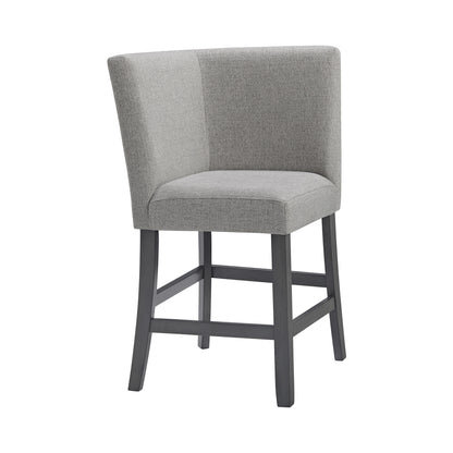 Seneca 8PC Counter Height Dining Set in Grey-Table, Four Chairs and Complete Bench
