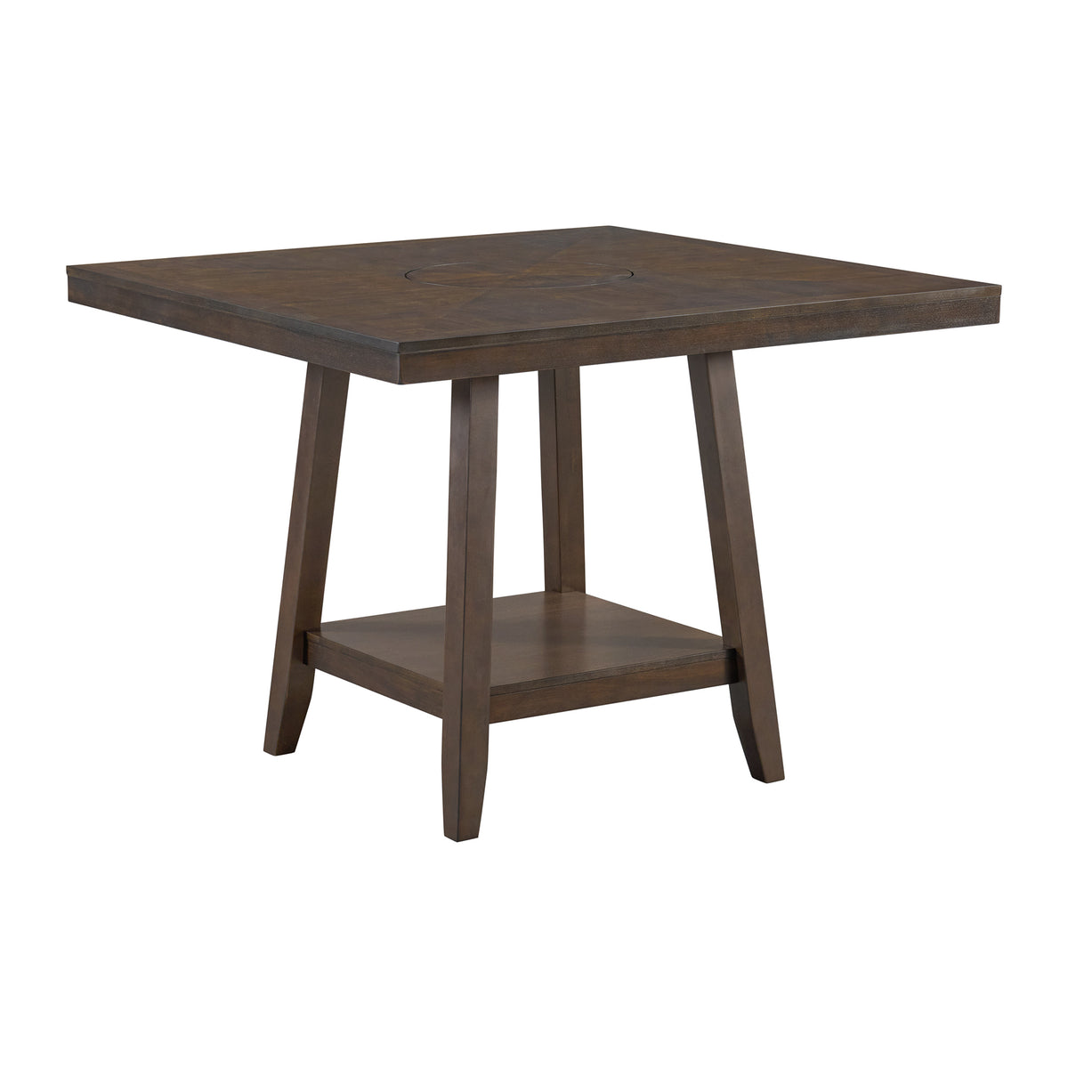 Seneca 5Pc Counter Height Dining Set In Brown-Table And Four Chairs
