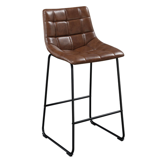 Seth ( QSD6099-5B) 30" Distressed Cappuccino Bar Stool (2 Per Carton)