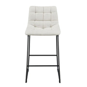 Seth ( QSD6099-5B) 30" Linen White Bar Stool (2 Per Carton)