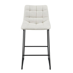 Seth ( QSD6099-5B) 30" Linen White Bar Stool (2 Per Carton)