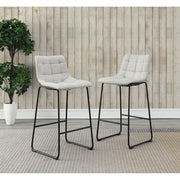 Seth ( QSD6099-5B) 30" Linen White Bar Stool (2 Per Carton)