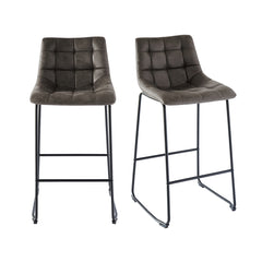 Seth ( QSD6099-5B) 30" Grey Bar Stool (2 Per Carton)