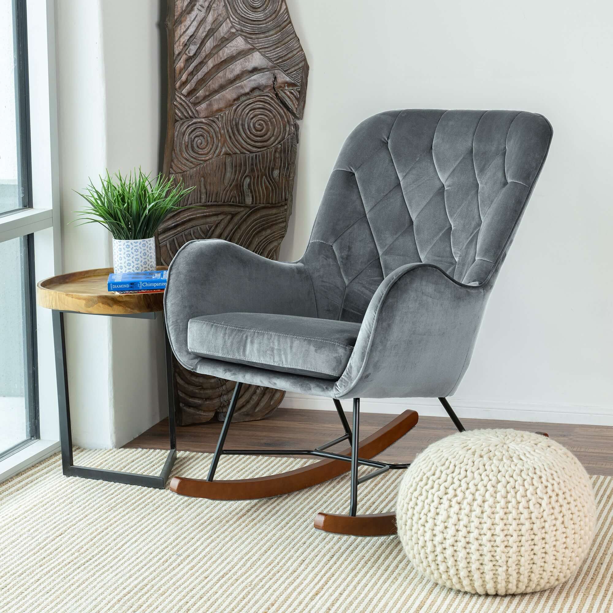 Ashcroft Imports Hannah Rocking Chair - Thumbnail 3
