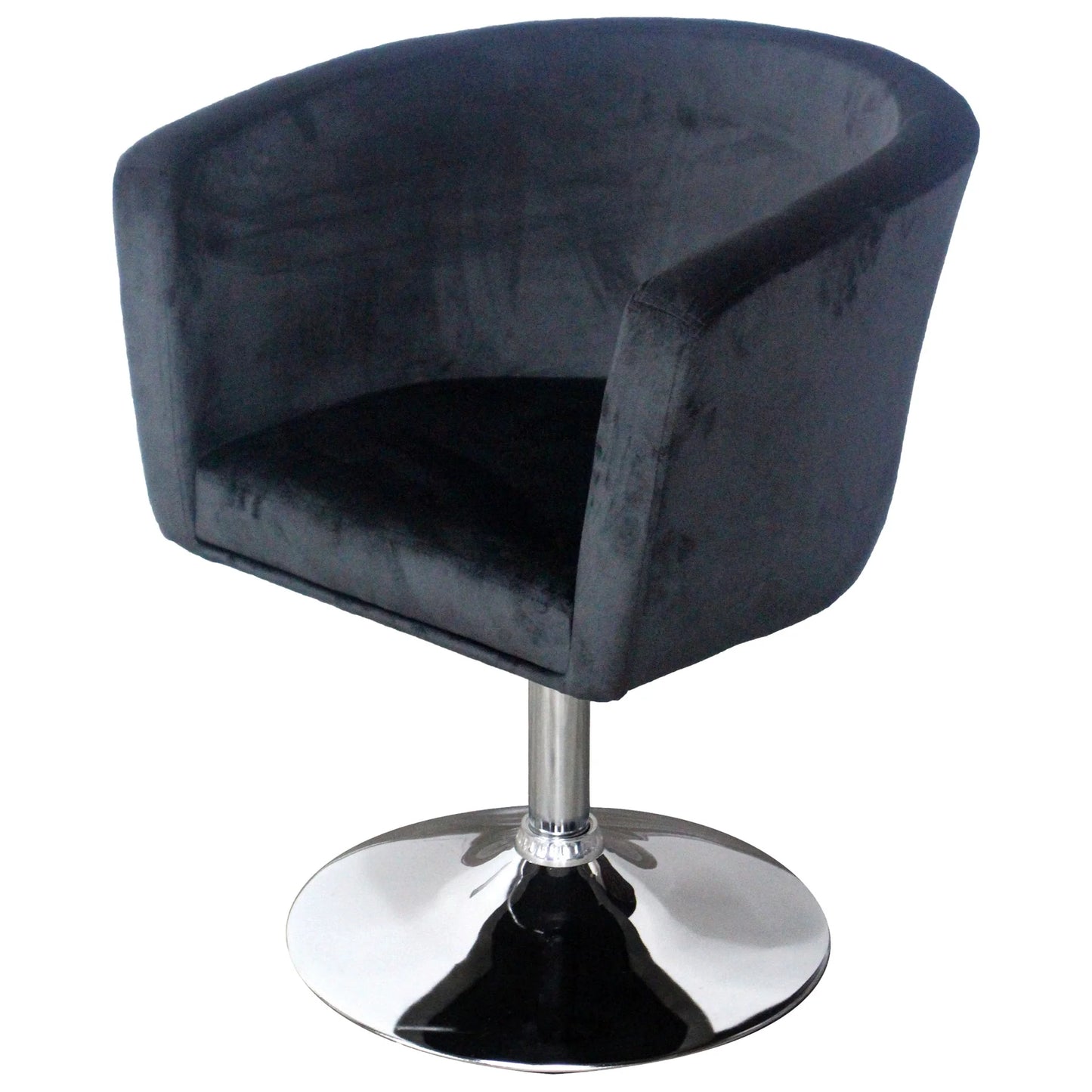 Simone Vanity Armchair in Black Velvet