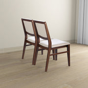 Silla de comedor Skylar de tela beige (juego de 2)