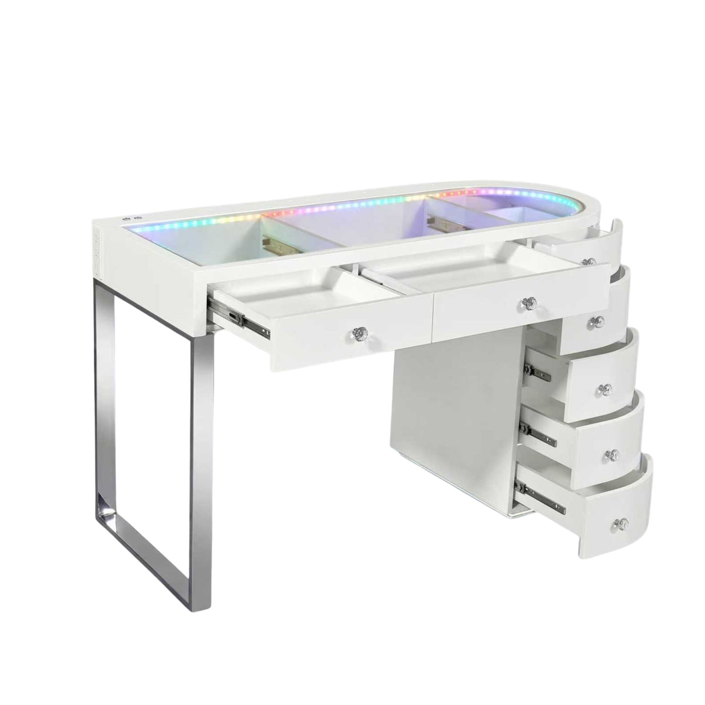SlayStation® Skyra Premium Vanity Table w / RGB Light