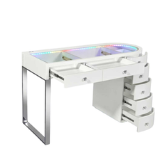 SlayStation® Skyra Premium Vanity Table w / RGB Light