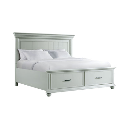 Slater King Platform Storage 3Pc Bedroom Set In Grey