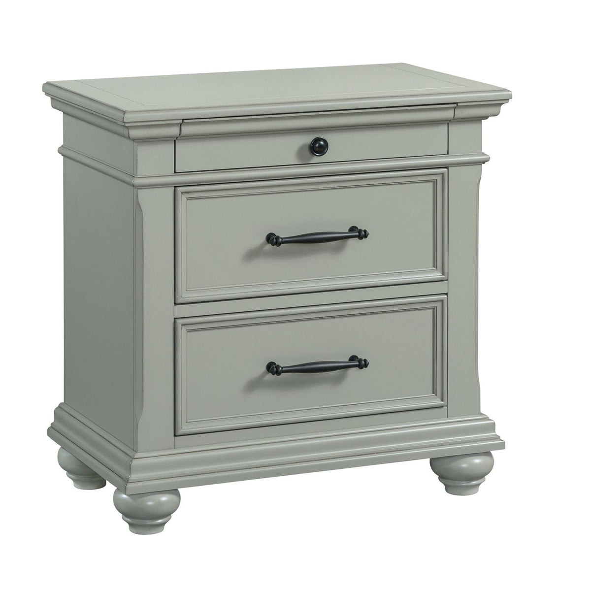 Slater Nightstand W/Usb Grey