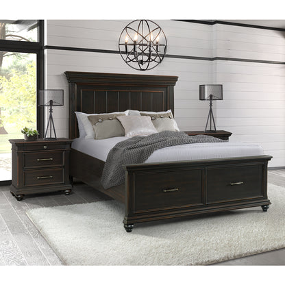 Slater King Platform Storage 3PC Bedroom Set with 2 Nightstands