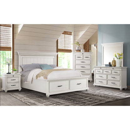 Slater King Bed in Antique White