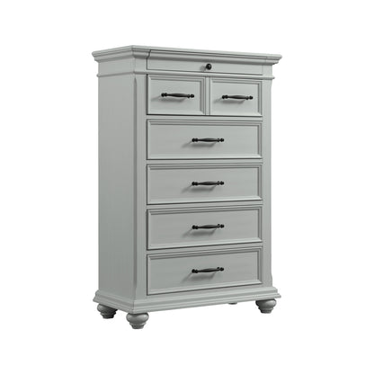 Slater King Platform Storage 3PC Bedroom Set in Grey