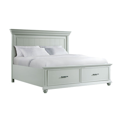 Slater King Platform Storage 5PC Bedroom Set in Grey