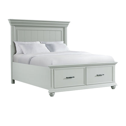 Slater Queen Platform Storage 4PC Bedroom Set in Grey