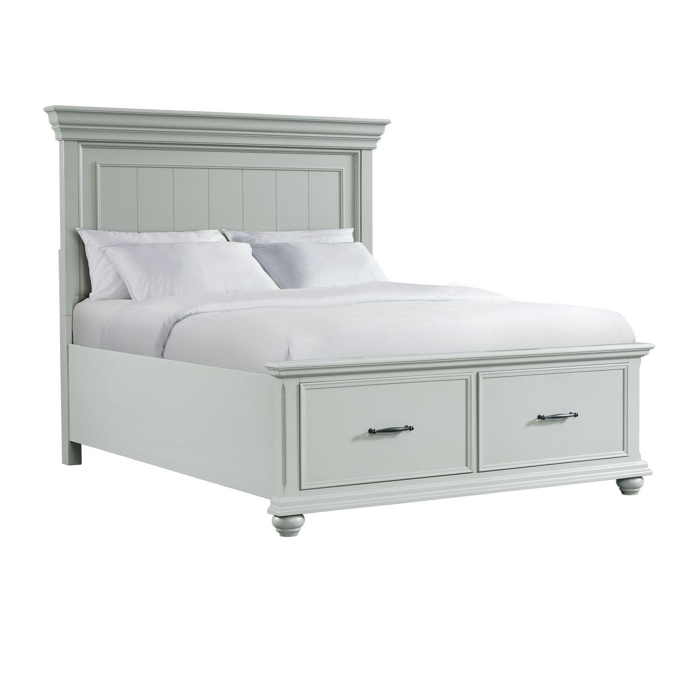 Slater Queen Platform Storage 3PC Bedroom Set in Grey