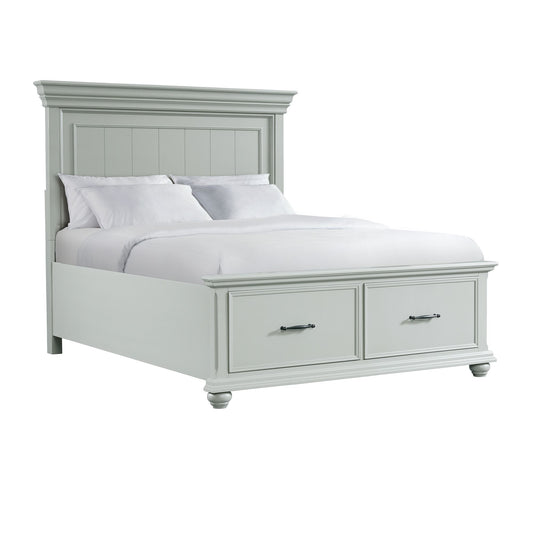 Slater Queen Platform Storage 3PC Bedroom Set in Grey