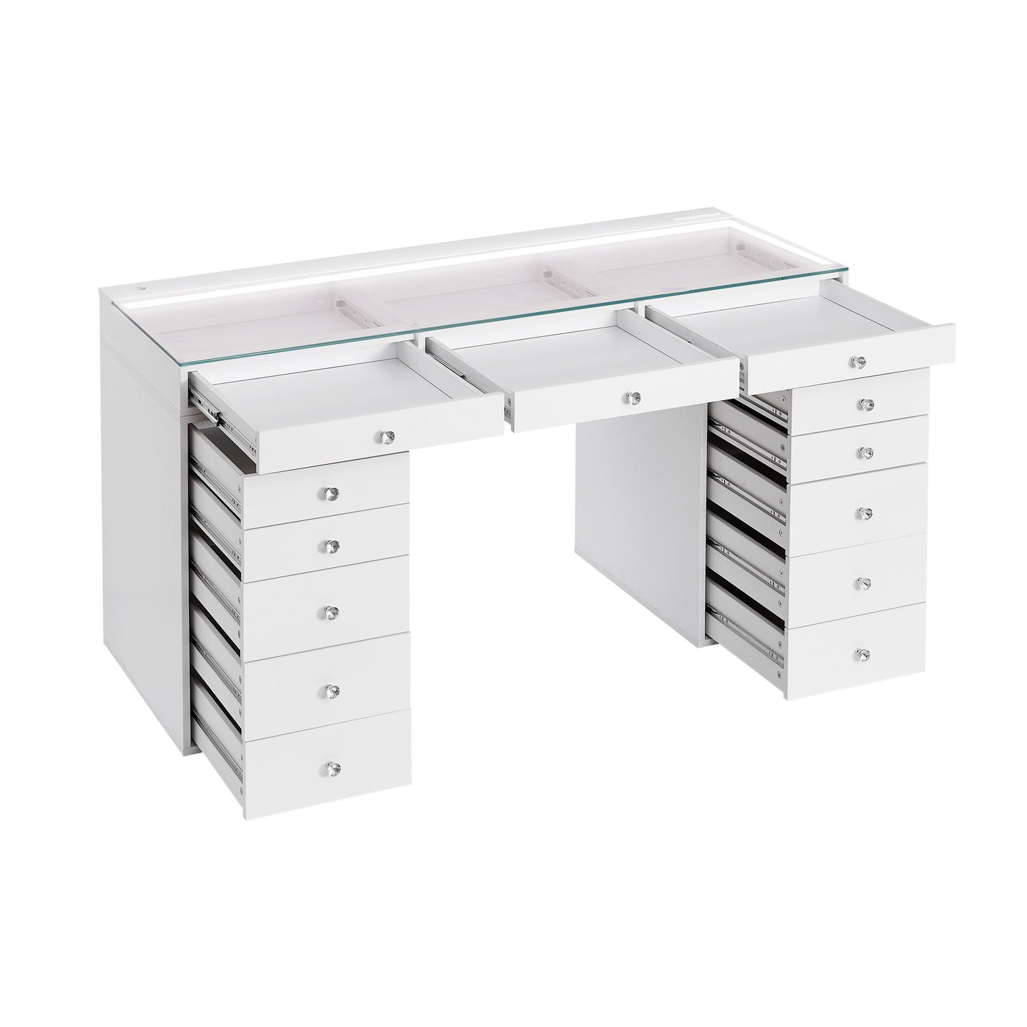 SlayStation® Lumina Pro 2.0 Vanity Table w/ LED Light