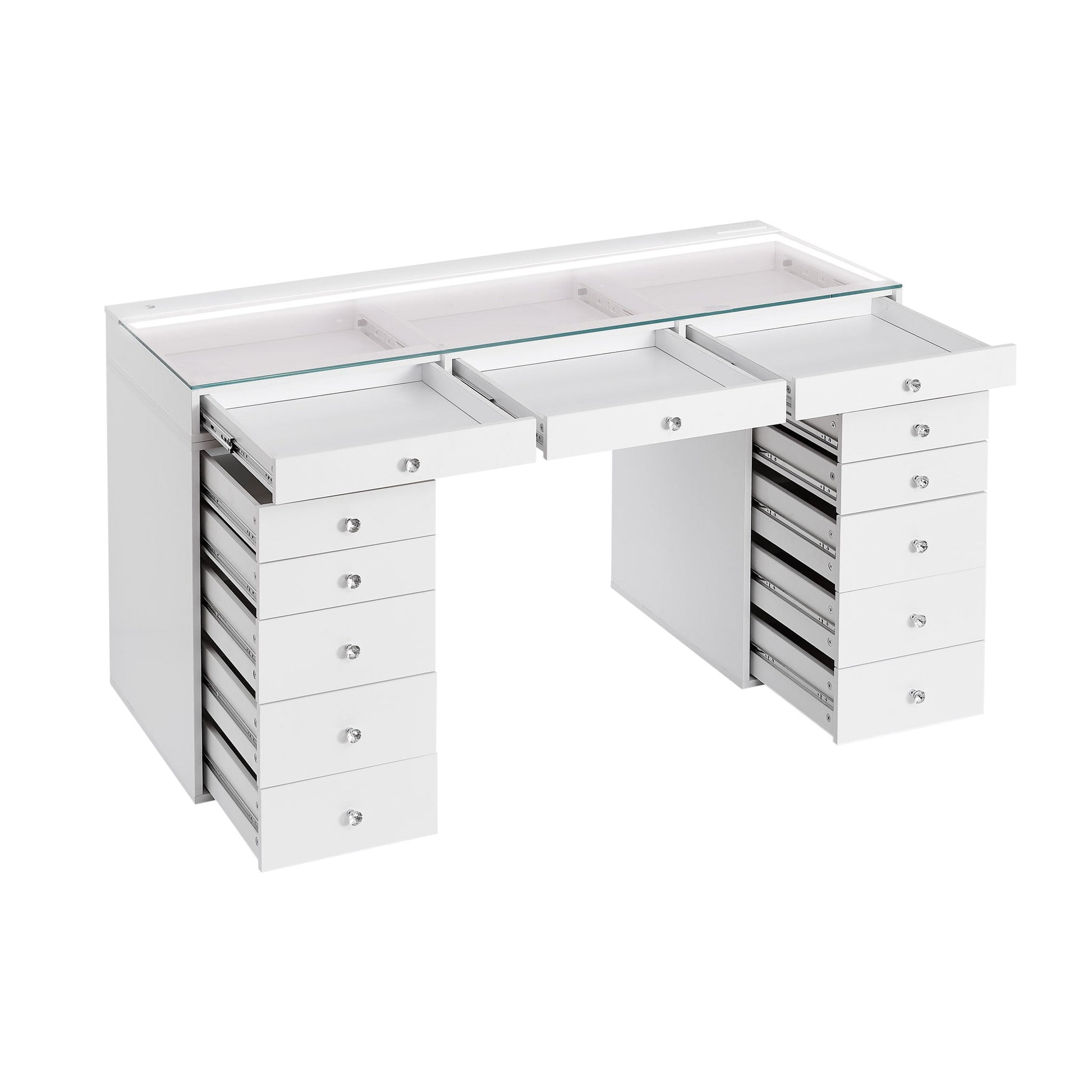 SlayStation® Lumina Pro 2.0 Vanity Table w/ LED Light