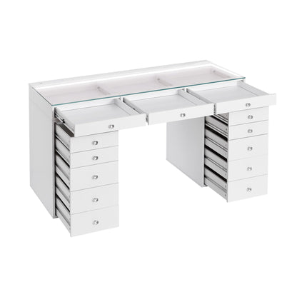 SlayStation® Lumina Pro 2.0 Vanity Table w/ LED Light
