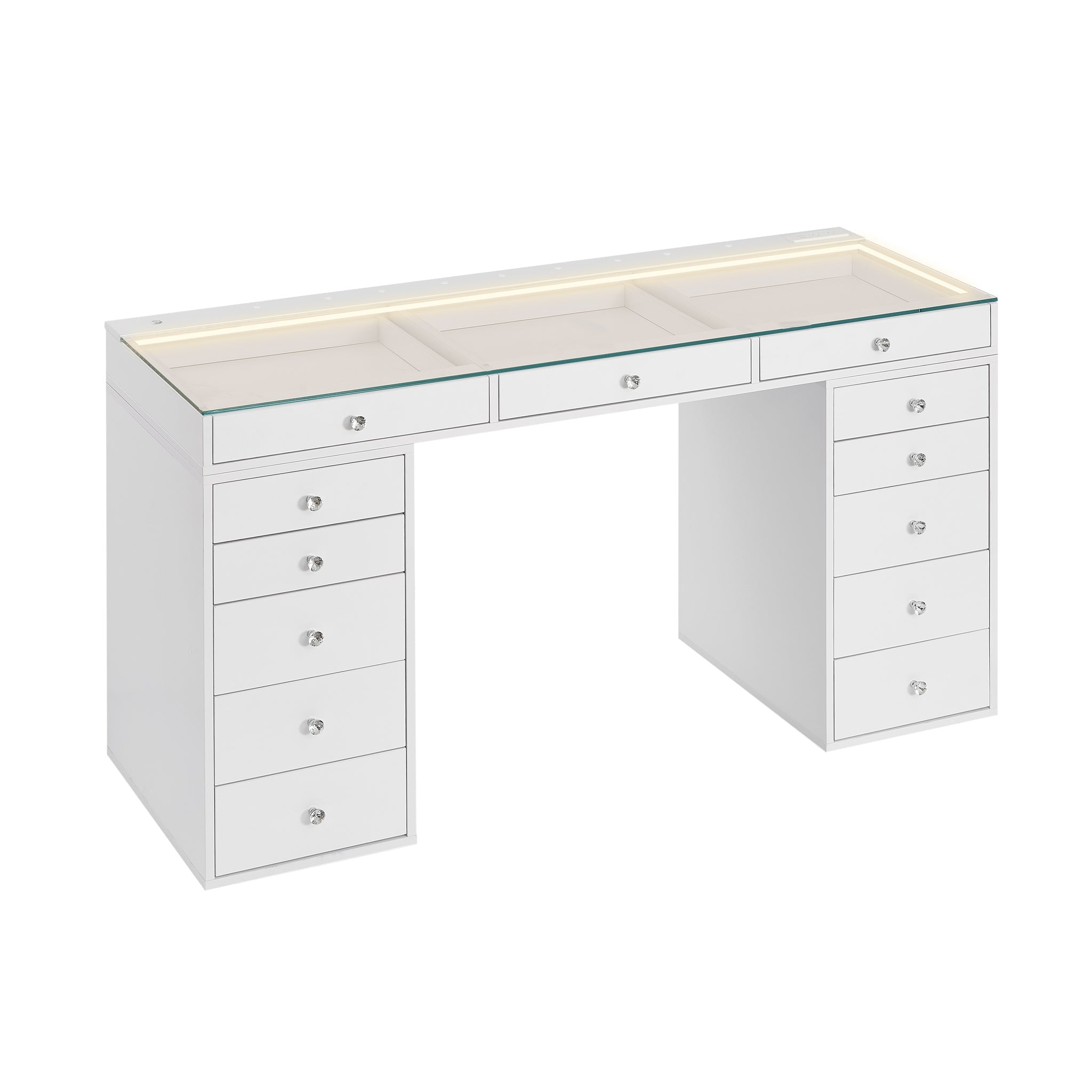 SlayStation® Lumina Pro 2.0 Vanity Table w/ LED Light