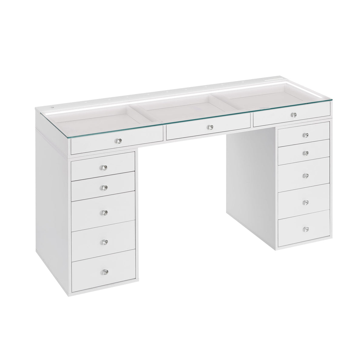 SlayStation® Lumina Pro 2.0 Vanity Table w/ LED Light