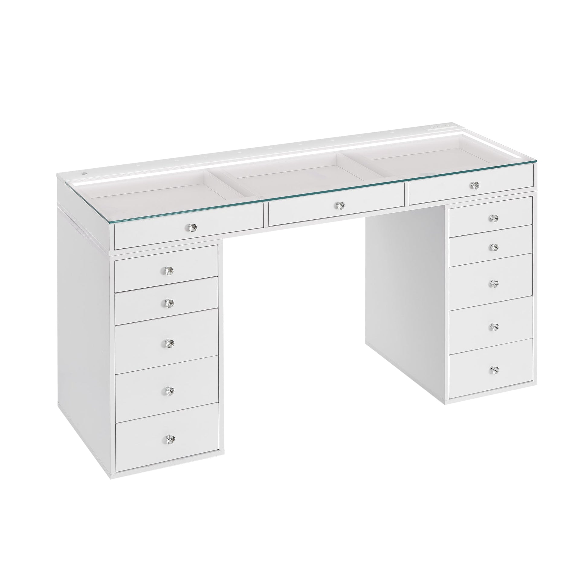 SlayStation® Lumina Pro 2.0 Vanity Table w/ LED Light