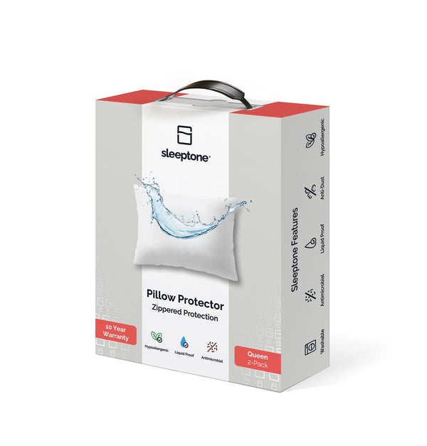 Sleeptone Queen Waterproof Pillow Protectors (2 Pack)