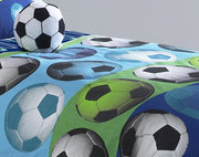 Soccer Blue Twin Comforter Set CAT KID B (3 Pc)