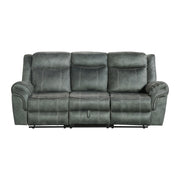Sorrento 2Pc Living Room Set In Fb367 Charcoal-Sofa & Loveseat