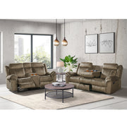 Sorrento Motion Loveseat with Console in T101 Brown