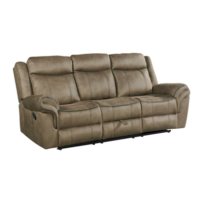 Sorrento 2PC Living Room Set in T101 Brown-Sofa & Loveseat
