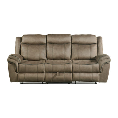 Sorrento Motion Sofa with Dropdown in T101 Brown