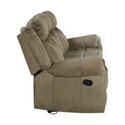 Sorrento Motion Sofa with Dropdown in T101 Brown