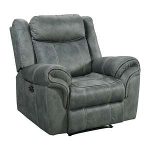 Sorrento 3Pc Living Room Set In Fb367 Charcoal-Sofa, Loveseat & Recliner
