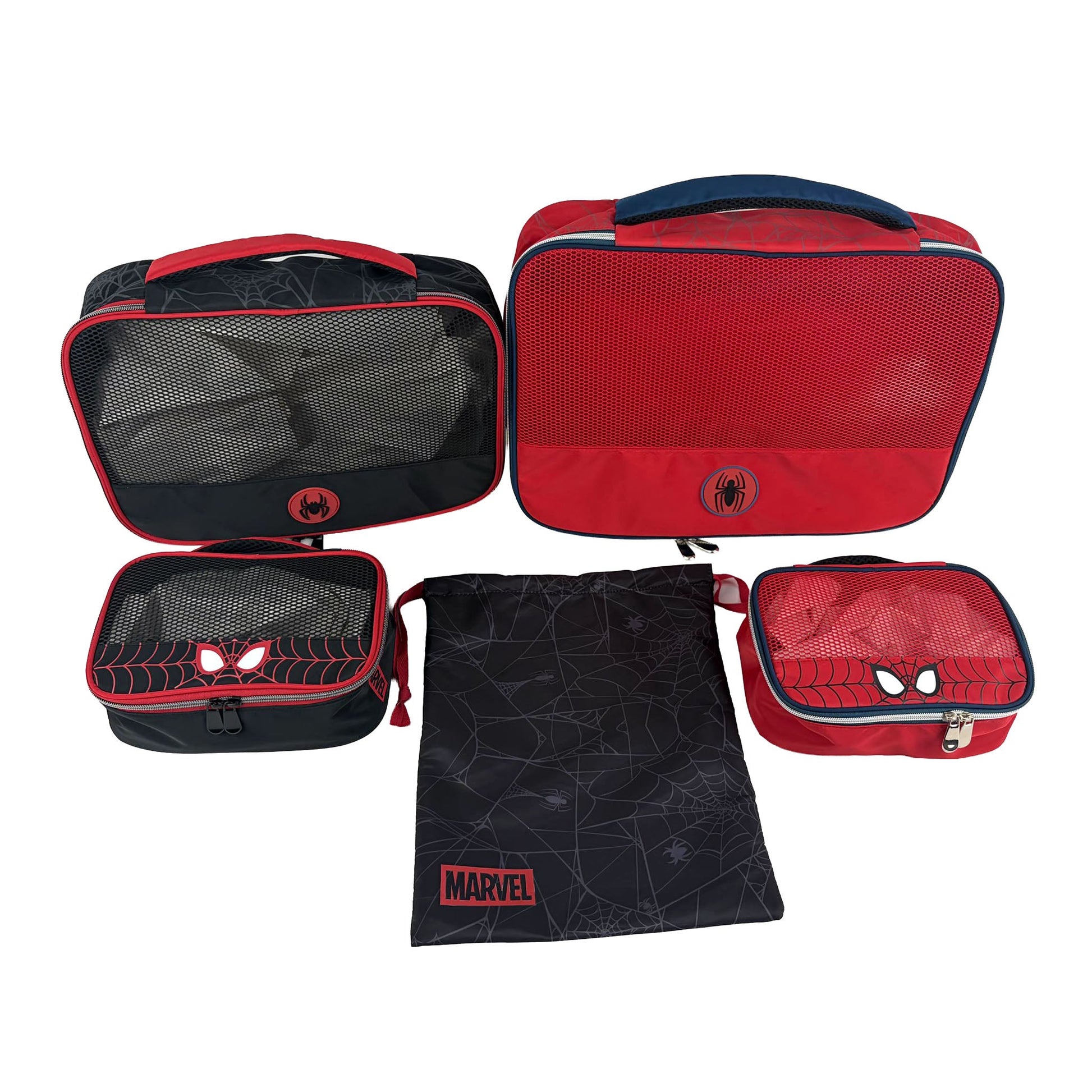 Spider-Man + Miles Morales 5-Pc Packing Cubes Set