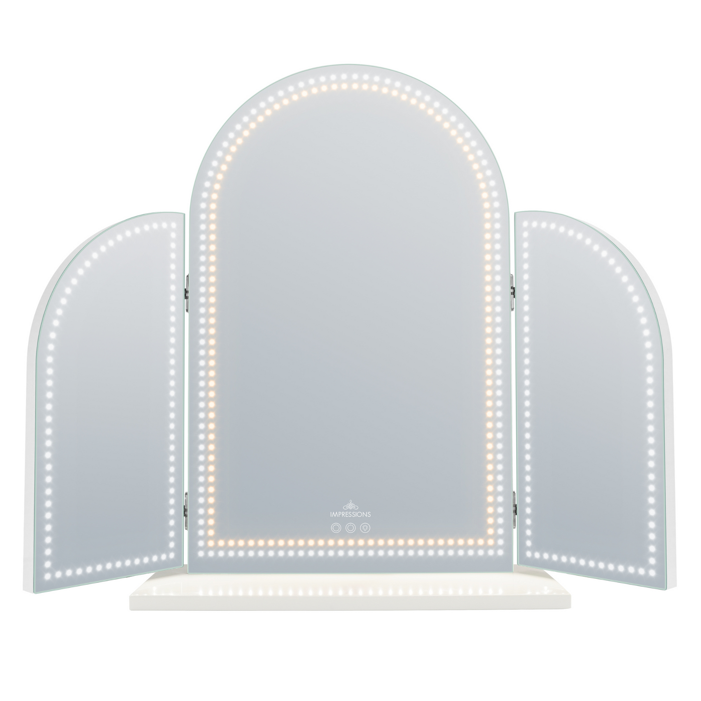 Stage Lite Arch Trifold Vanity Mirror