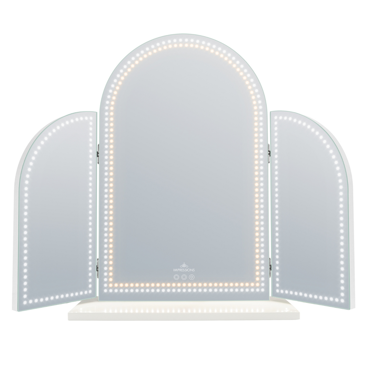 Stage Lite Arch Trifold Vanity Mirror