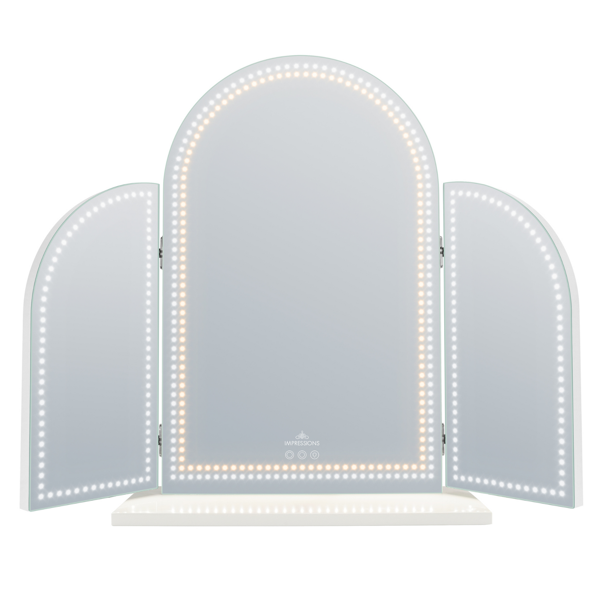 Stage Lite Arch Trifold Vanity Mirror