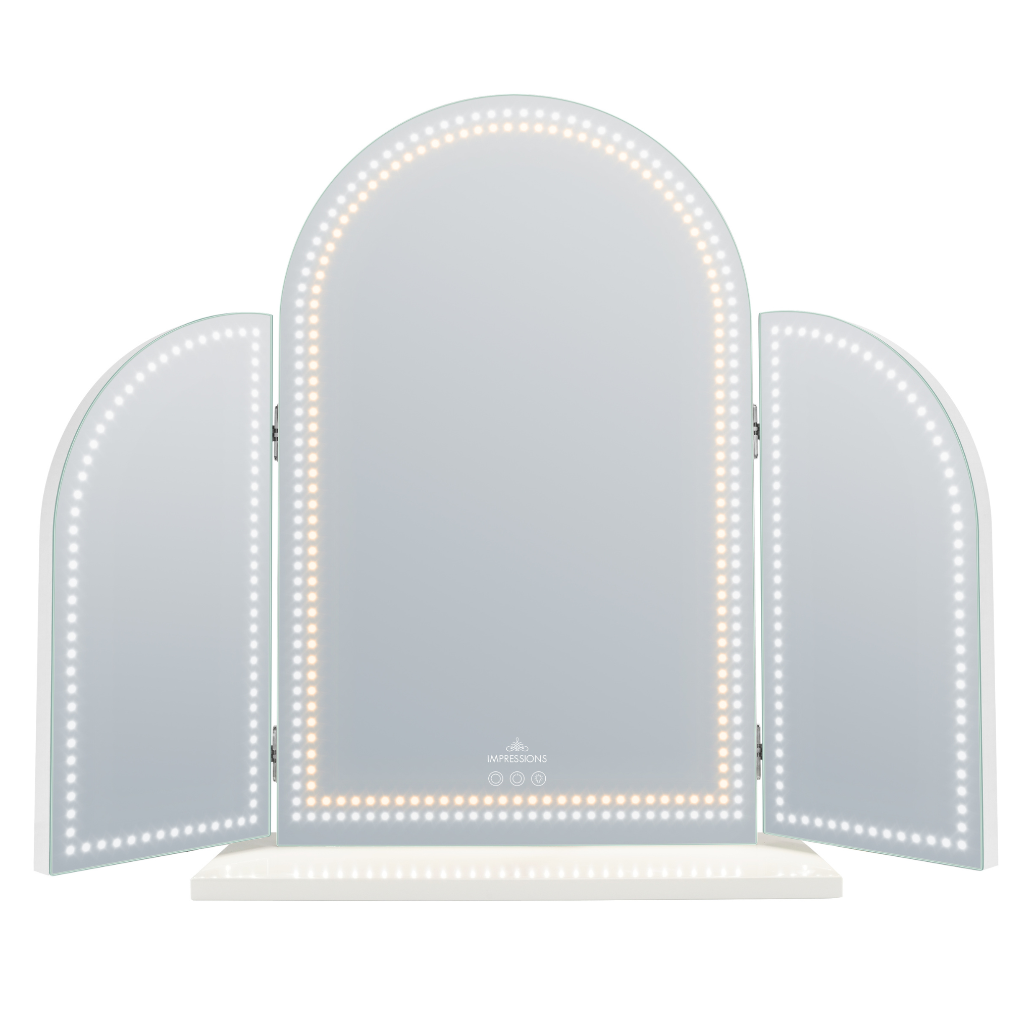 Stage Lite Arch Trifold Vanity Mirror